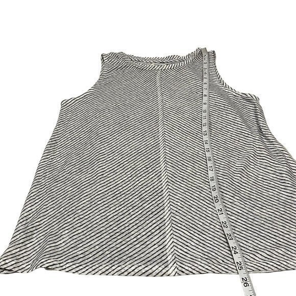 Sundance Mary Kate Black White Striped LinenTop Size Medium - Picture 8 of 8
